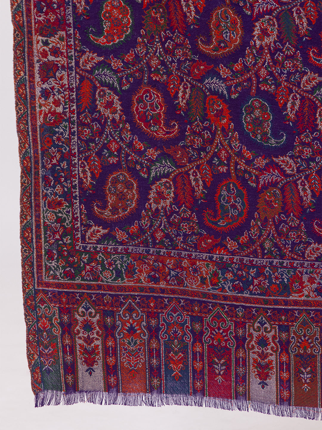 Tillaari Elegant Shawl with Paisley and Floral Jaal