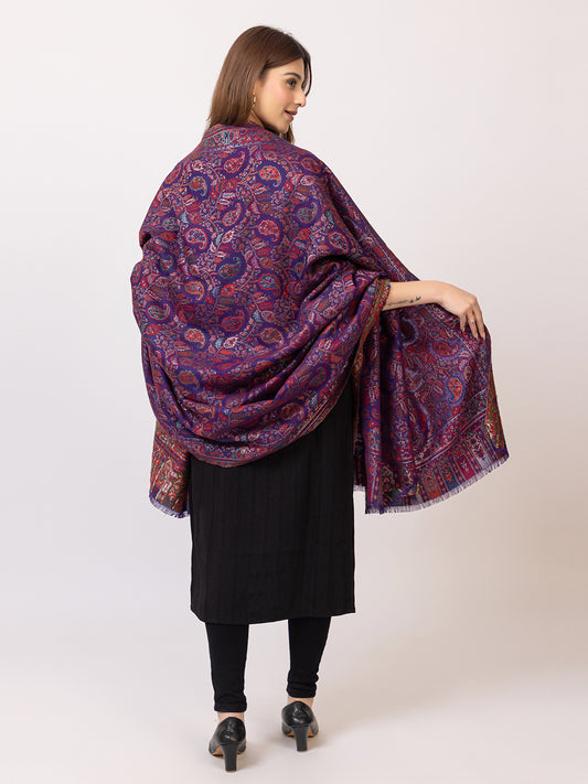 Tillaari Elegant Shawl with Paisley and Floral Jaal