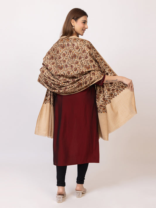 Tillaari Timeless Shawl with Intricate Floral Jaal Embrodiery