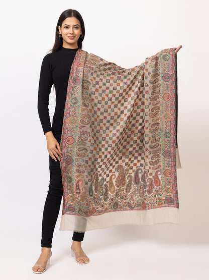 Tillaari Multicolor Checkered Shawl