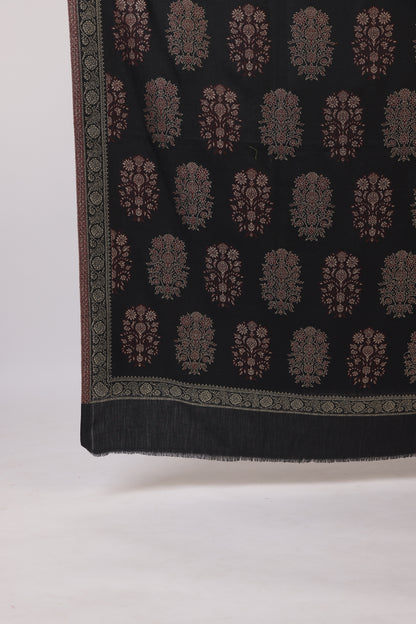 Tillaari Shawl with Traditional Floral Buta