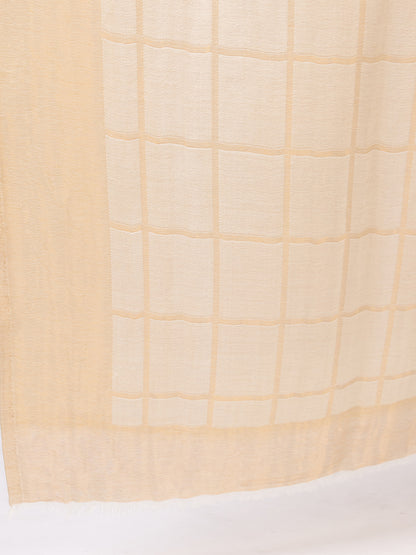 Tillaari Cream Gold Stole