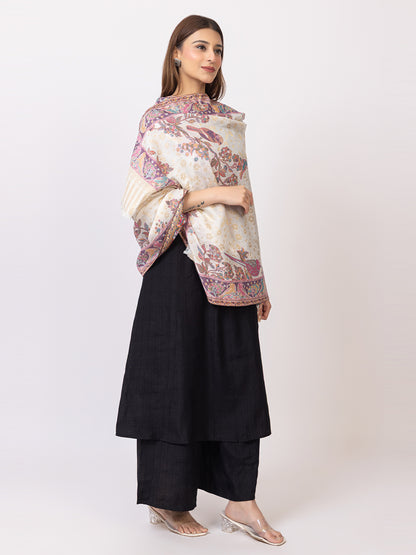 Tillaari Humming Bird and Floral Stole