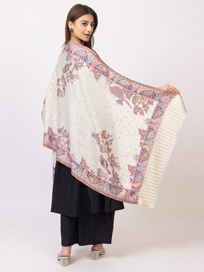 Tillaari Humming Bird and Floral Stole