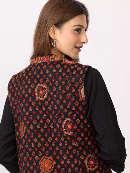 Tillaari SurajMukhi Short Sleeveless Jacket for Women