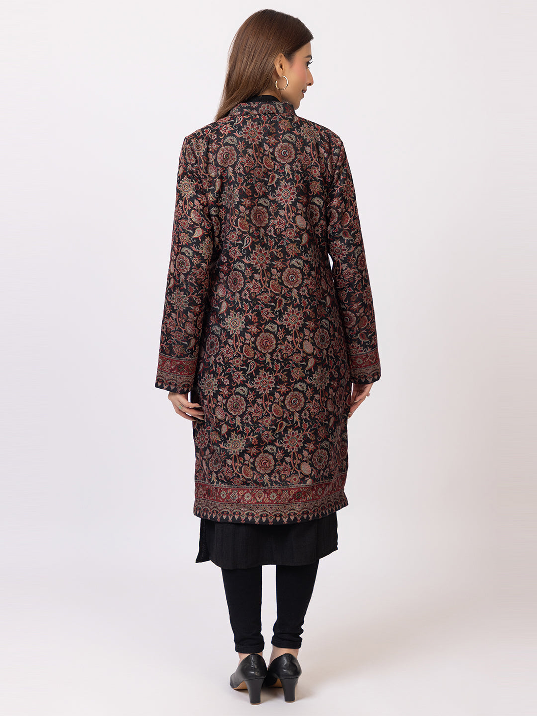 Tillaari Sunflower and Tulip Woven Jacket for Women