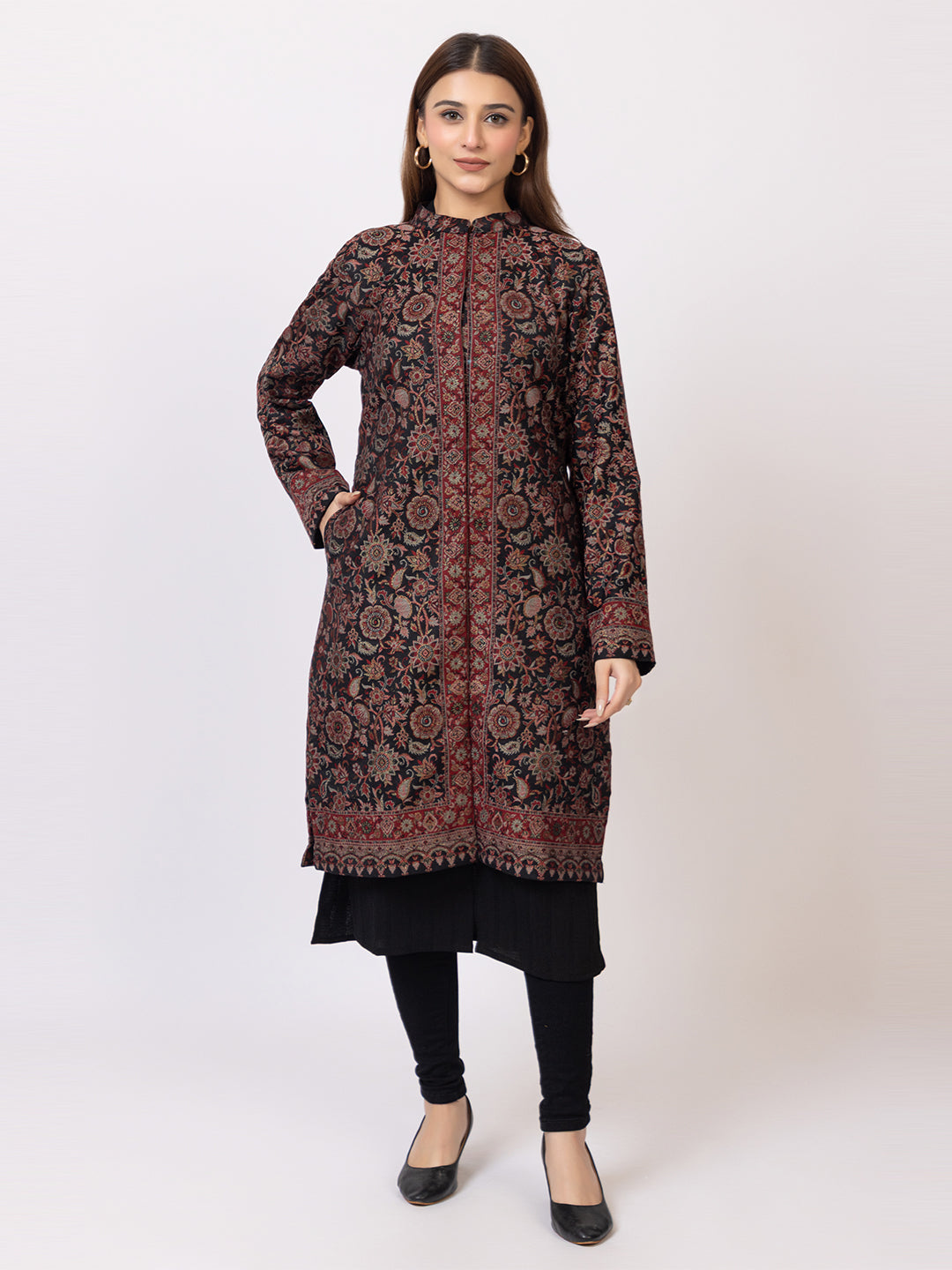 Tillaari Sunflower and Tulip Woven Jacket for Women