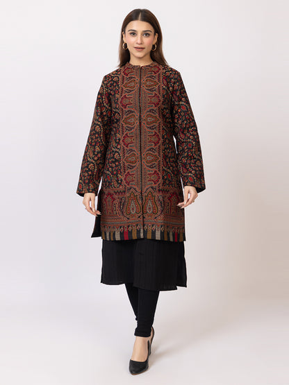 Tillaari Paisley Jaal and Border Jacket for Women
