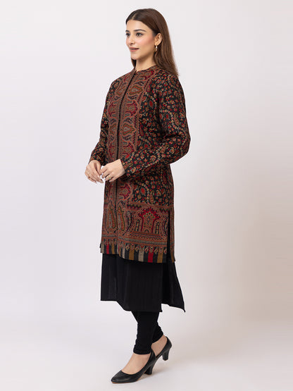 Tillaari Paisley Jaal and Border Jacket for Women