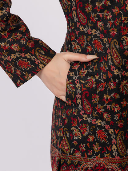 Tillaari Paisley Jaal and Border Jacket for Women