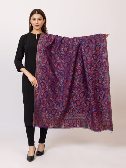 Tillaari Elegant Shawl with Paisley and Floral Jaal