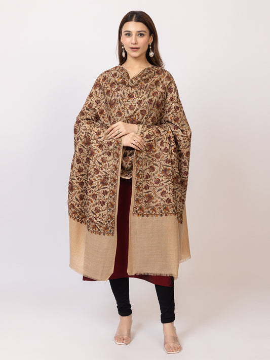 Tillaari Timeless Shawl with Intricate Floral Jaal Embrodiery