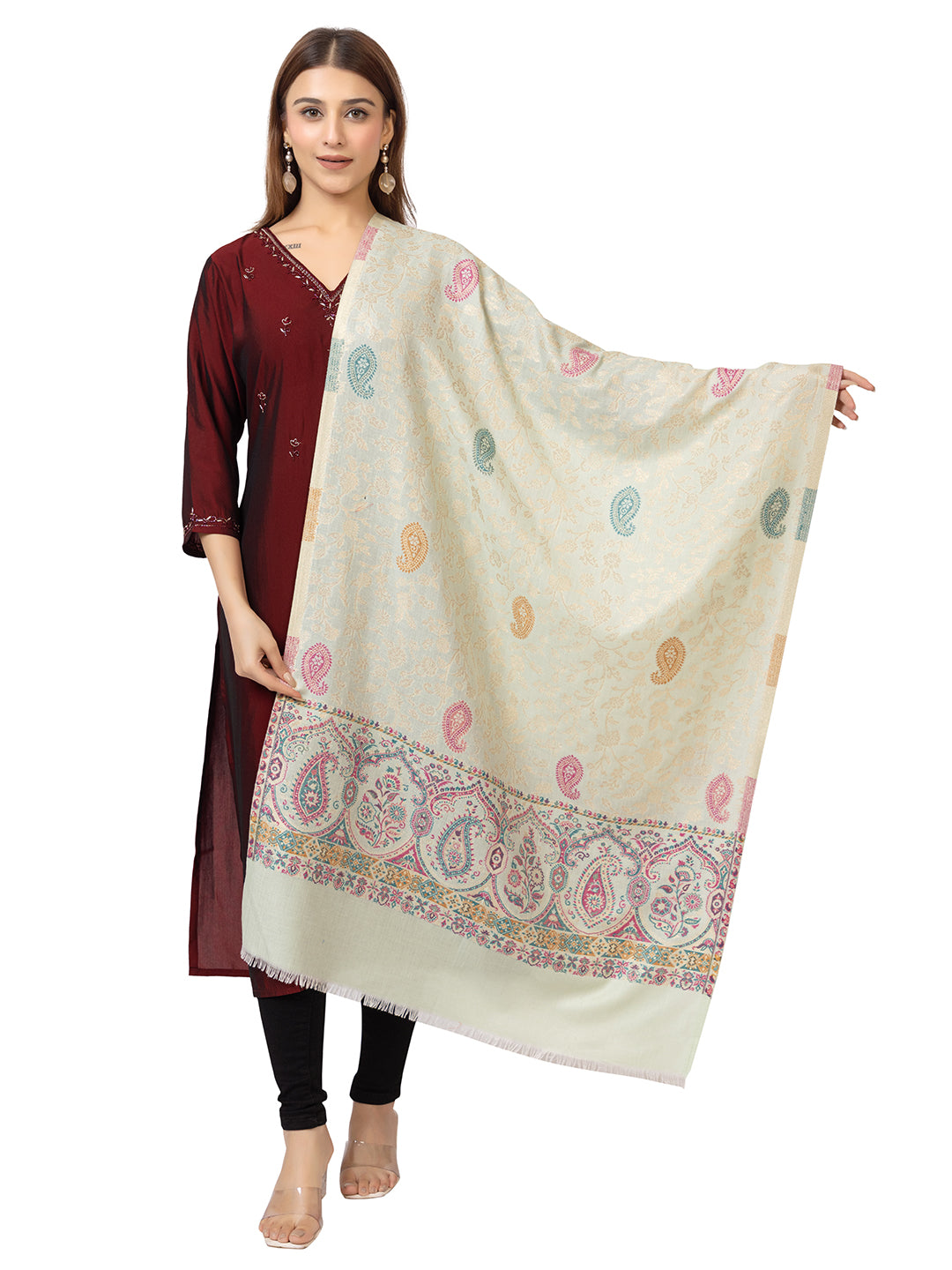 Tillaar Multicolor Paisley Stole