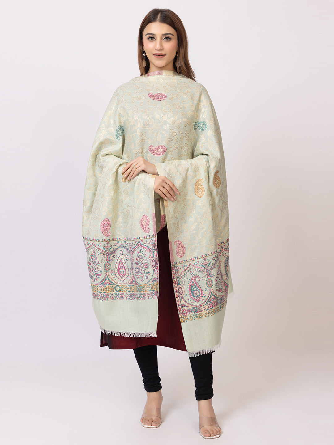 Tillaar Multicolor Paisley Stole