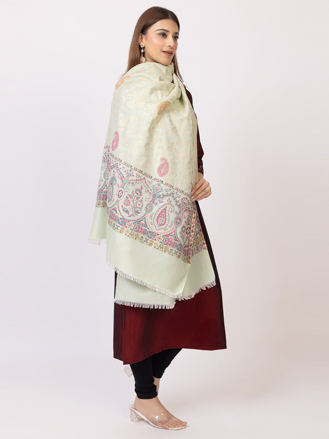 Tillaar Multicolor Paisley Stole