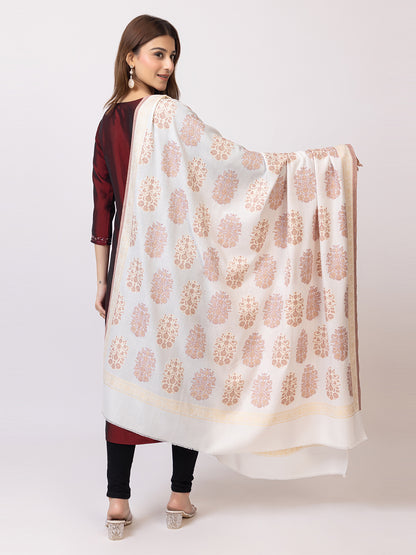 Tillaari Shawl with Traditional Floral Buta