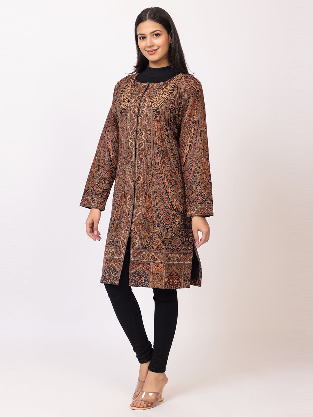 Tillaari Intricate Paisley and Floral Jaal Jacket for Women