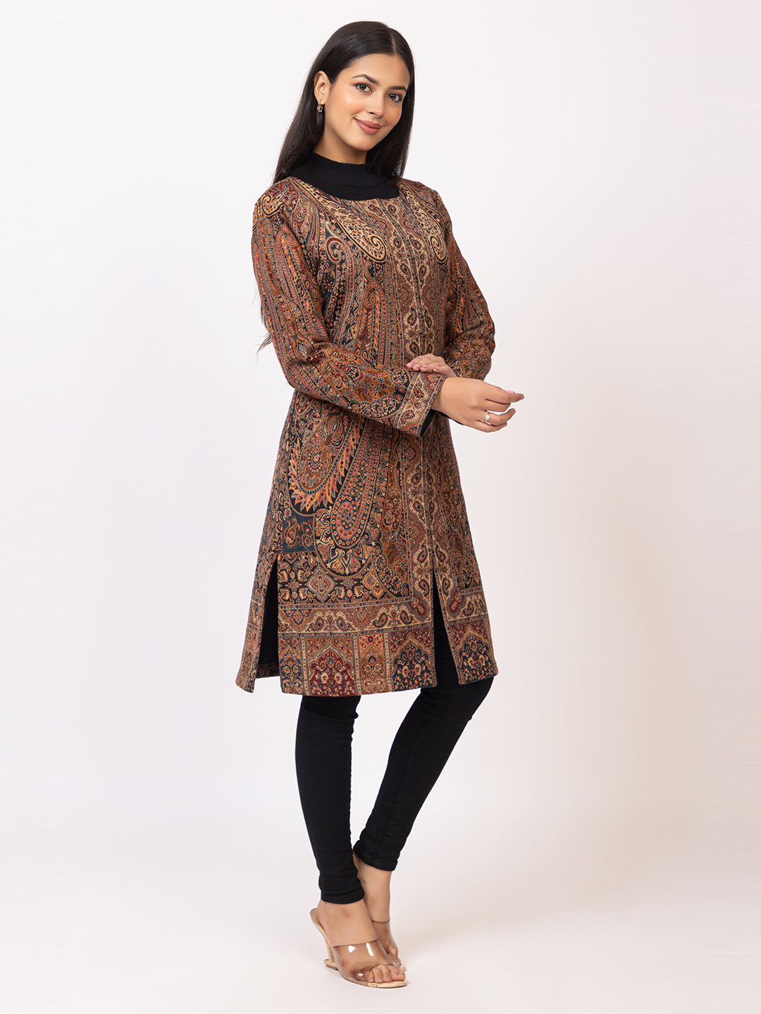 Tillaari Intricate Paisley and Floral Jaal Jacket for Women