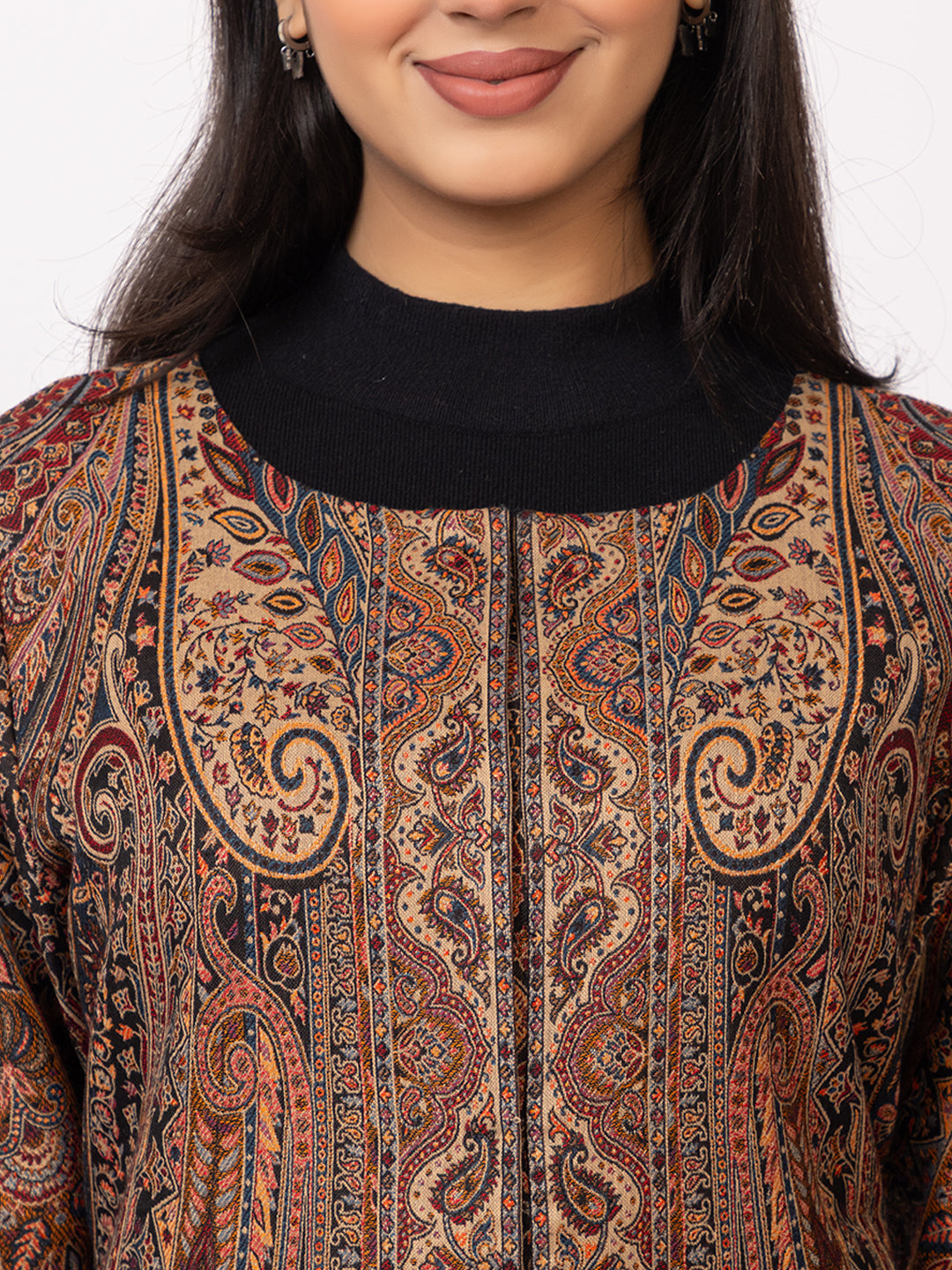 Tillaari Intricate Paisley and Floral Jaal Jacket for Women