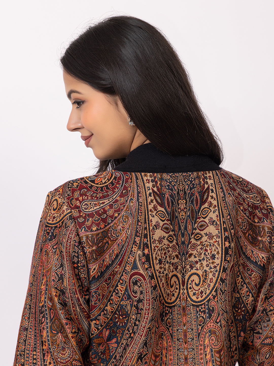 Tillaari Intricate Paisley and Floral Jaal Jacket for Women
