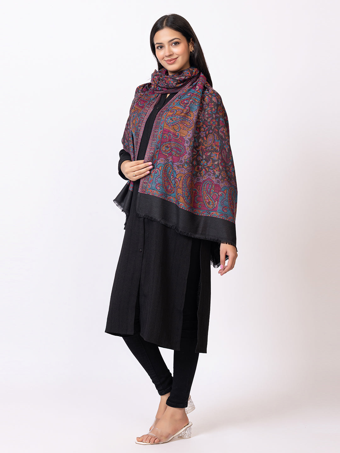 Tillari Night Blooming Floral Shawl
