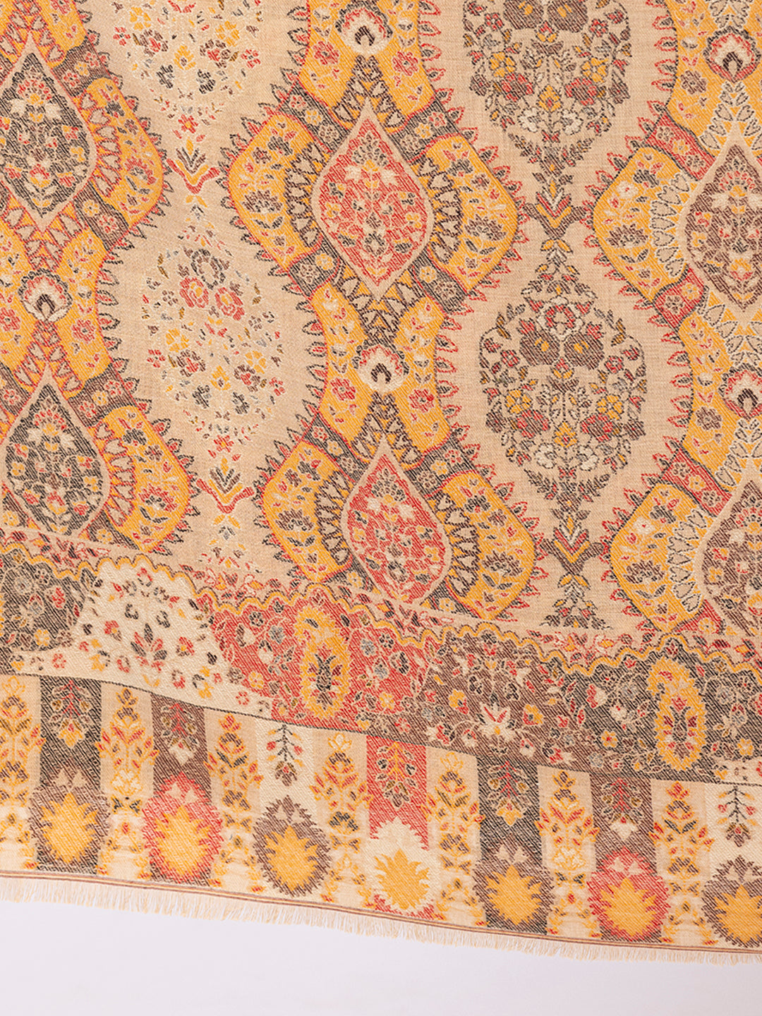 Tillaari Shawl with Traditional Paisley Motifs