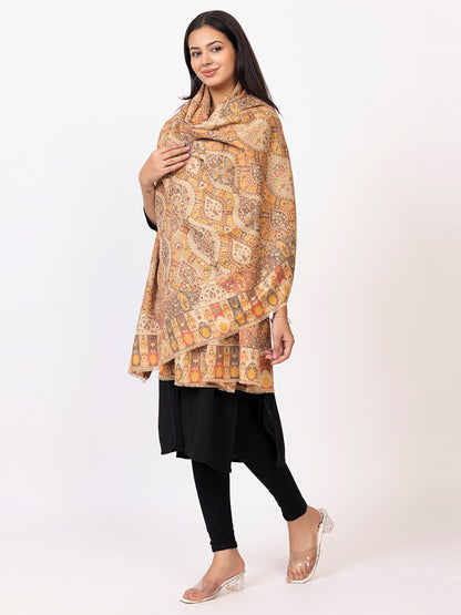 Tillaari Shawl with Traditional Paisley Motifs