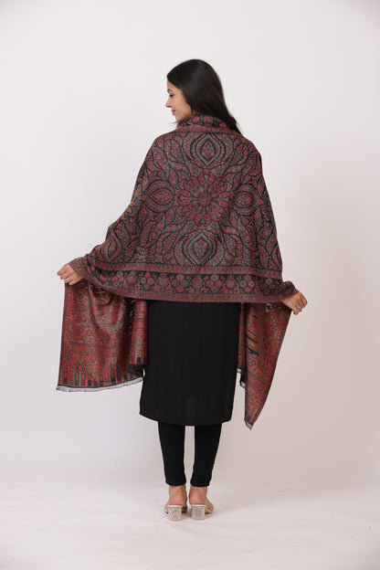 Tillaari Multicolor Paisley and Floral Stole