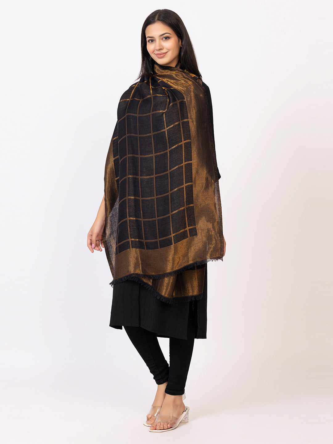 Tillaari Black Gold Stole