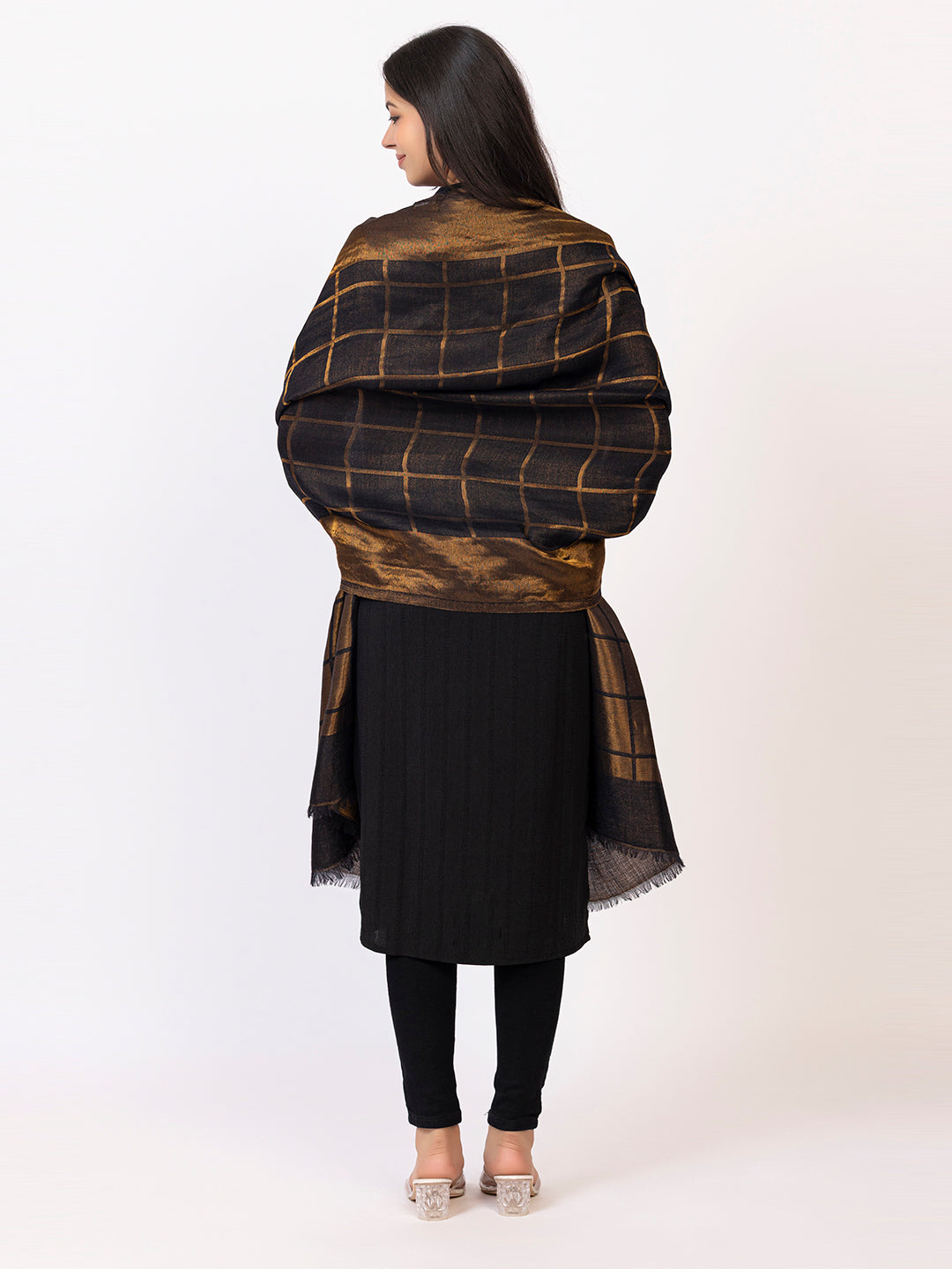 Tillaari Black Gold Stole