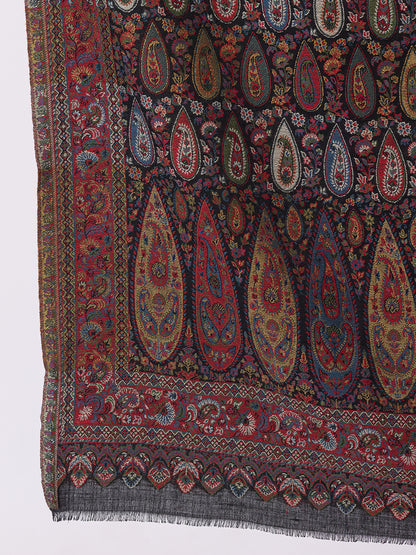 Tillaari Multicolor Paisley Droplet Shawl