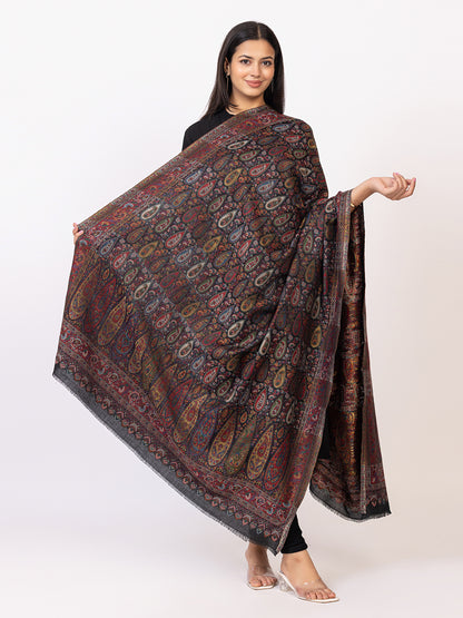 Tillaari Multicolor Paisley Droplet Shawl
